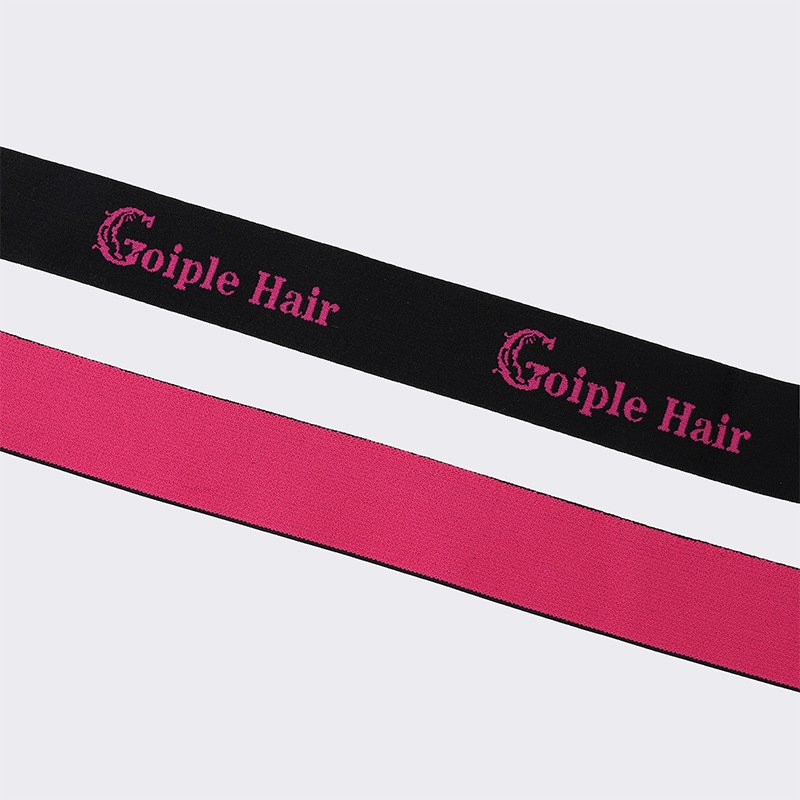 Low MOQ Customizable Designer Elastic Bands Wig Adjustable Custom Elastic Band Spandex Logo Lace Hair Lace Melt Band