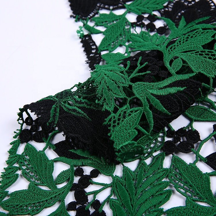 HA-15332 China supplier custom new water soluble fancy lace fabric dress fabric