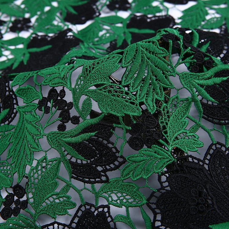 HA-15332 China supplier custom new water soluble fancy lace fabric dress fabric