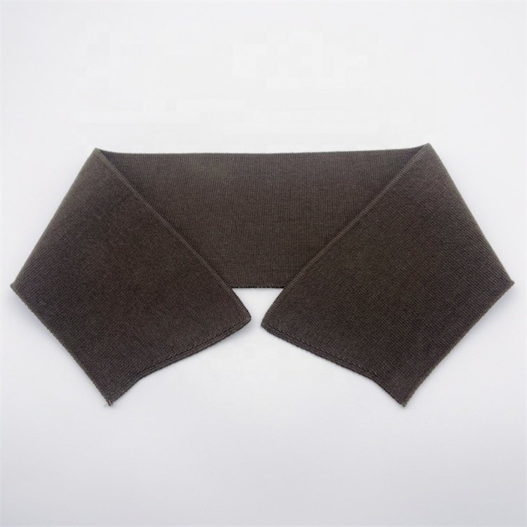 OEM 100% cotton Eco-friendly 1x1 Flat Knit Rib Polo Collar