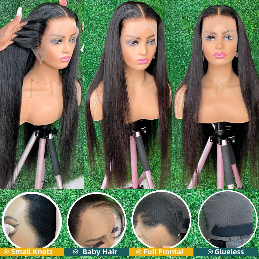 30 32 Inch Glueless Lace Front Wig Human Hair 13x6 HD Lace Frontal Wig Raw Vietnamese Cuticle Aligned Hair Wigs For Black Women