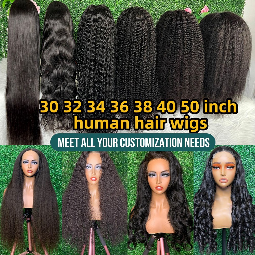 30 32 Inch Glueless Lace Front Wig Human Hair 13x6 HD Lace Frontal Wig Raw Vietnamese Cuticle Aligned Hair Wigs For Black Women