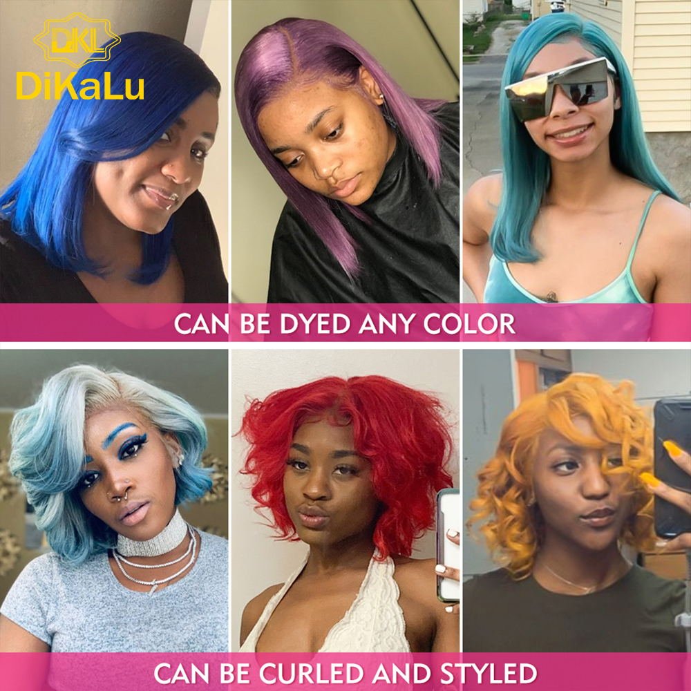 DKL Wholesale Virgin Bob Lace Frontal Wig, Factory Price Brazilian 613 Straight Hair Wigs, 613 Bob Human Hair Lace Wigs
