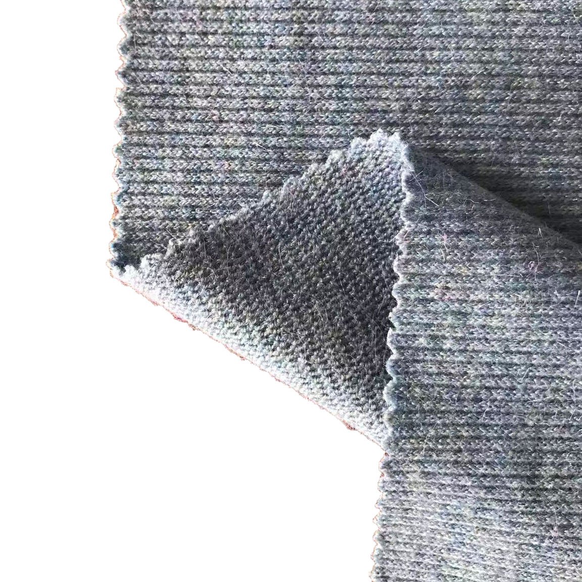 New Textile Faux Cashmere Brushed Keep Warm 63% Acrylic 26% Polyester 11% Nylon Knit Rib Fabric For Sweater