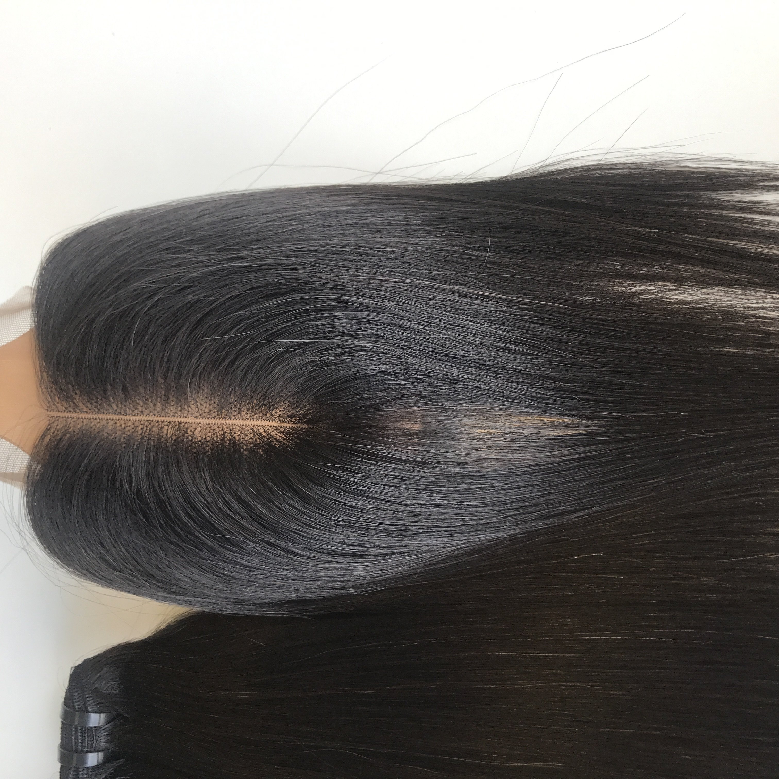 New Brand Closure lace straight colored hair wholesale price 100% Natural Human hair Remy Hair Top Selling