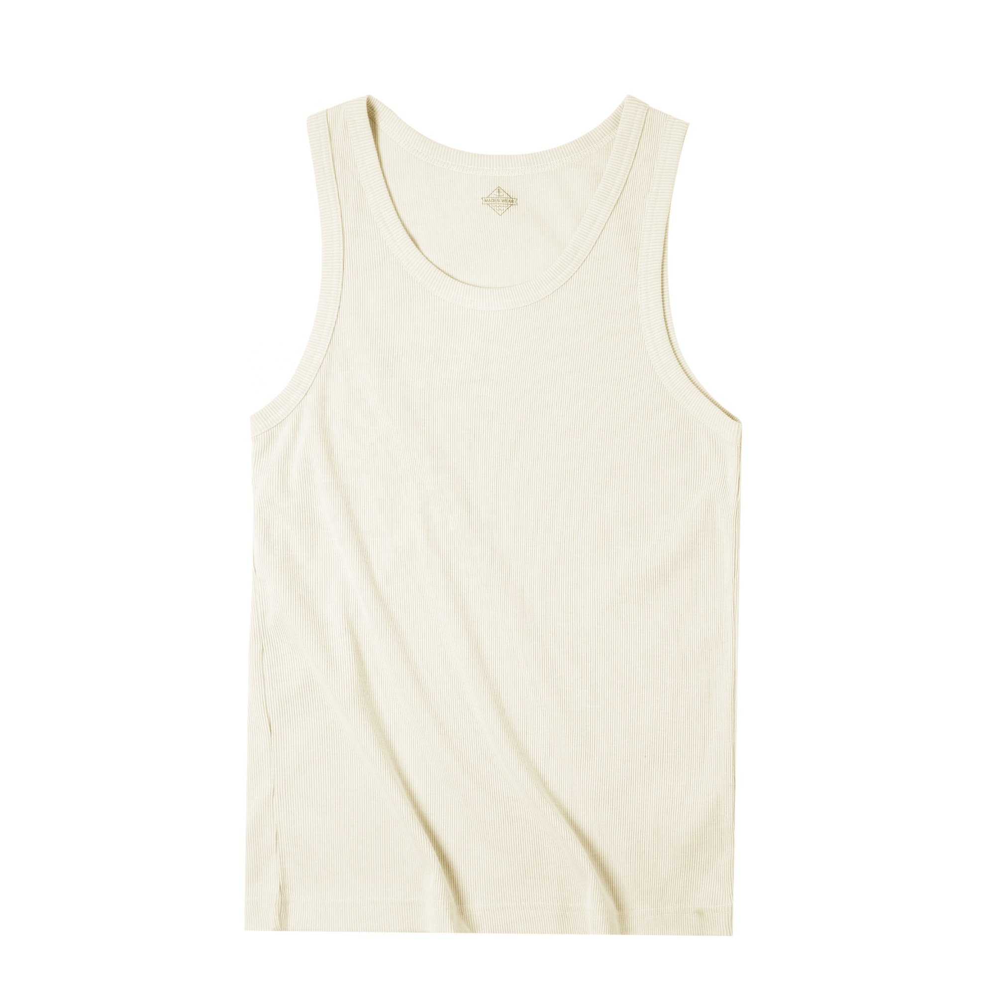 Custom ribbed tank top men summer 100% polyester tank tops