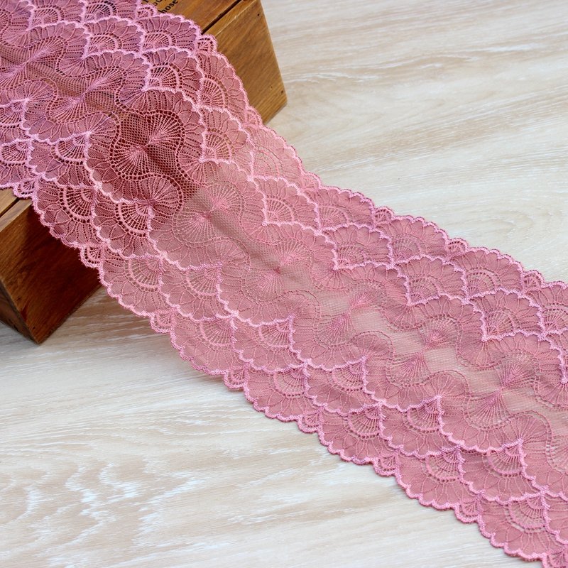 Zeal Width 17.5cm Skin Nylon Spandex Elastic Broad Lace For Lingerie Underwear Dress And Women Wear