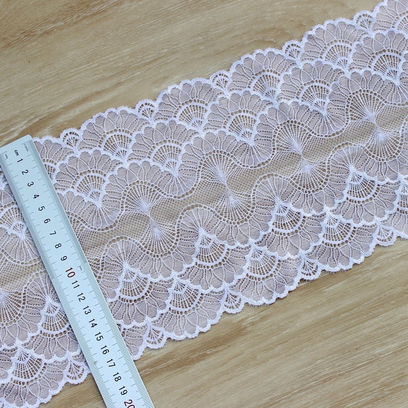 Zeal Width 17.5cm Skin Nylon Spandex Elastic Broad Lace For Lingerie Underwear Dress And Women Wear