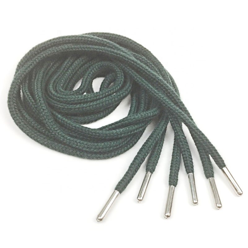 Fashion custom drawcord shoe laces with metal tipping