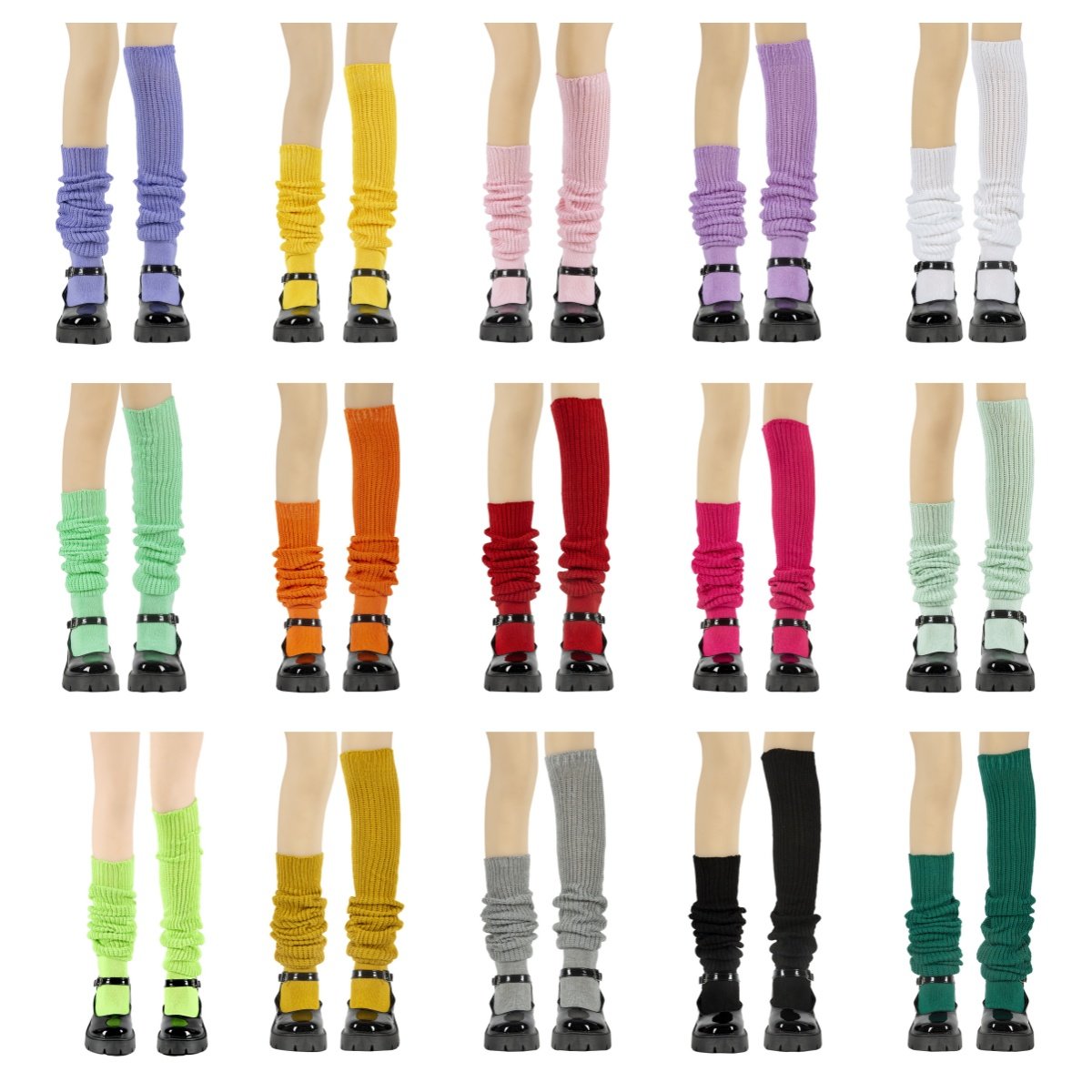 Women's 15-Color Cosplay Socks Loose Slouch Socks Boot Stockings with Logo Body Knee-Length JK Uniform Accessories Leg Warmers