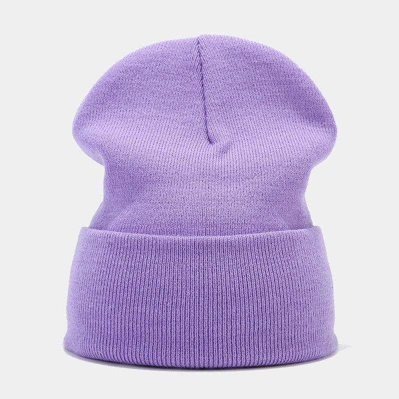 Custom Embroidery Acrylic Blank Cuffed Wool Men Women Skully Knit Beanie Winter Warm Ribbed Unisex plain Knitted beanie Hat