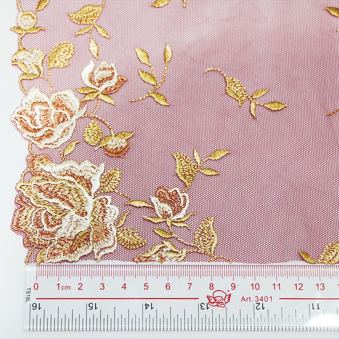 3D Flower Embroidery Lace Tulle Polyester Embroidered Lace Trim Voile Lace Fabrics For Women Dress