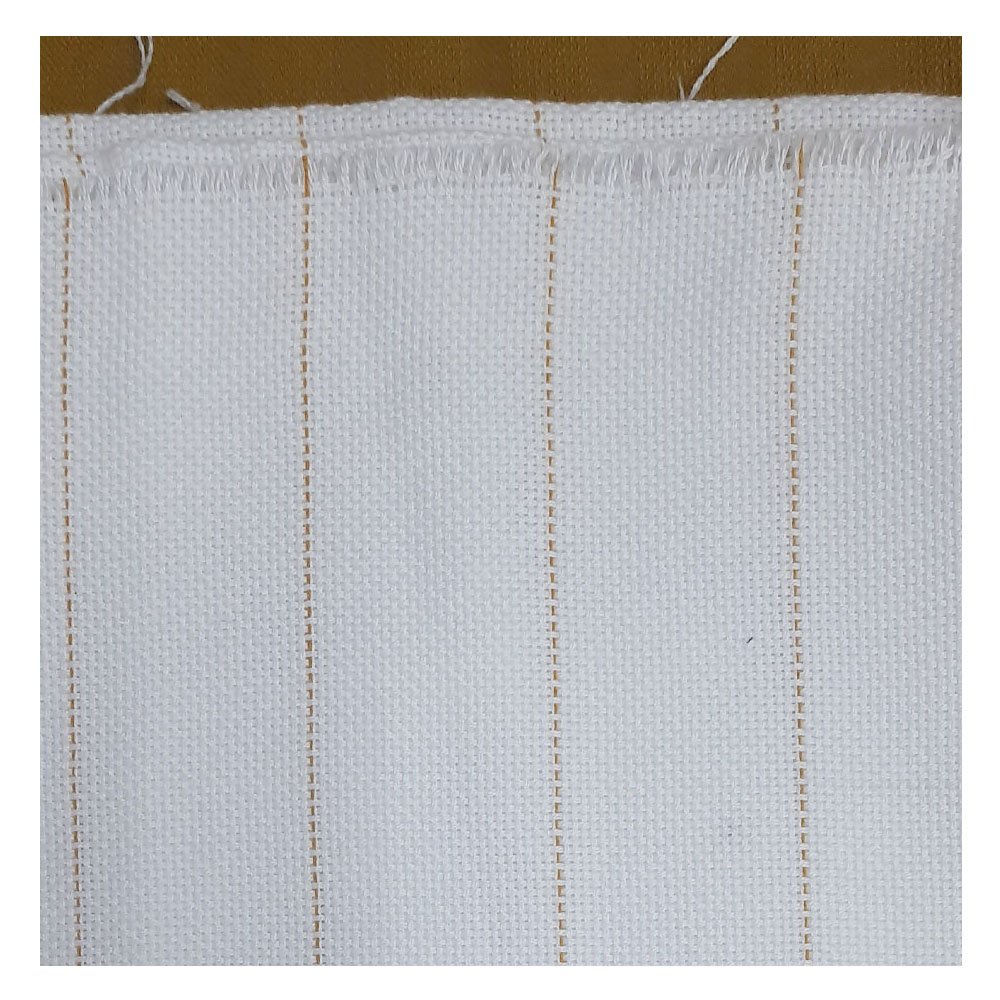 100% Cotton-Virgin Monks-Cloth-Tufting-Fabric High Quality Clothing Good Pattern Reusable Soft Yellow Lines Sustainable Reusable