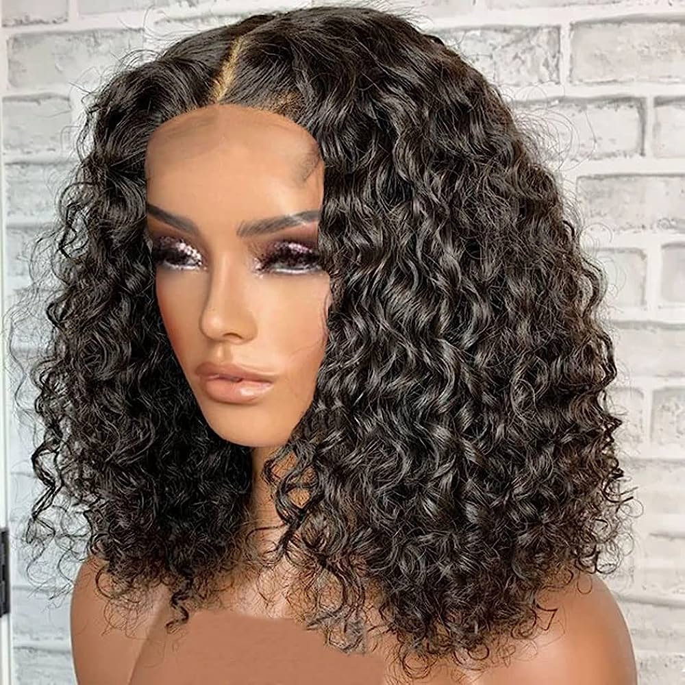Cheap Kinky Curly Short Bob Wigs Brazilian Human Hair Lace Front Wigs For Black Women Hd Lace Frontal Wigs Human Hair Vendors