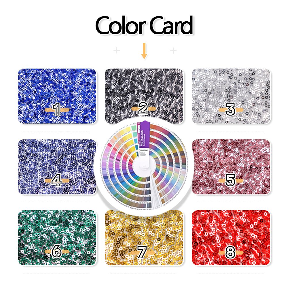 2023 new design beaded lace sequin fabric mesh comfortable soft sequin fabric for women's dress