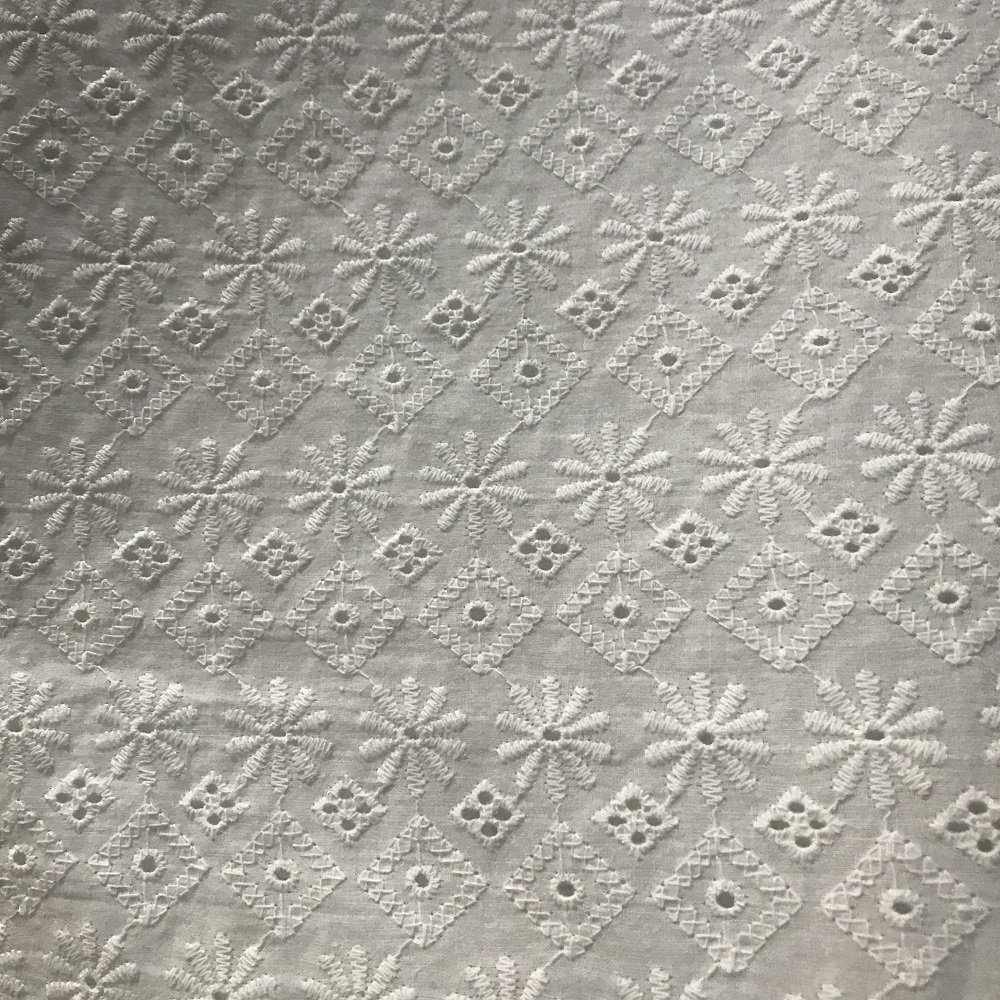 custom designs 100% cotton embroidery fabric, suitable for baby clothes, pajamas, breathable, soft