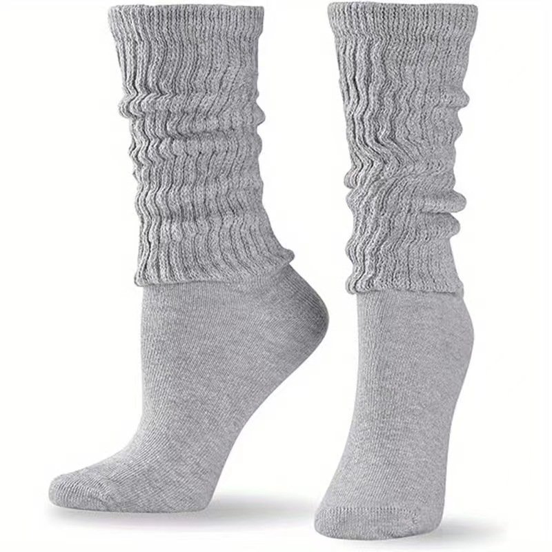 Wholesale Hot Selling 3 Pairs Packaged Solid Color Socks Women Slouch Socks Custom Logo Sport Socks Manufacturer