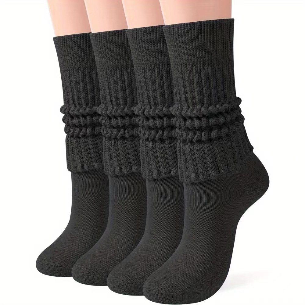 Wholesale Hot Selling 3 Pairs Packaged Solid Color Socks Women Slouch Socks Custom Logo Sport Socks Manufacturer