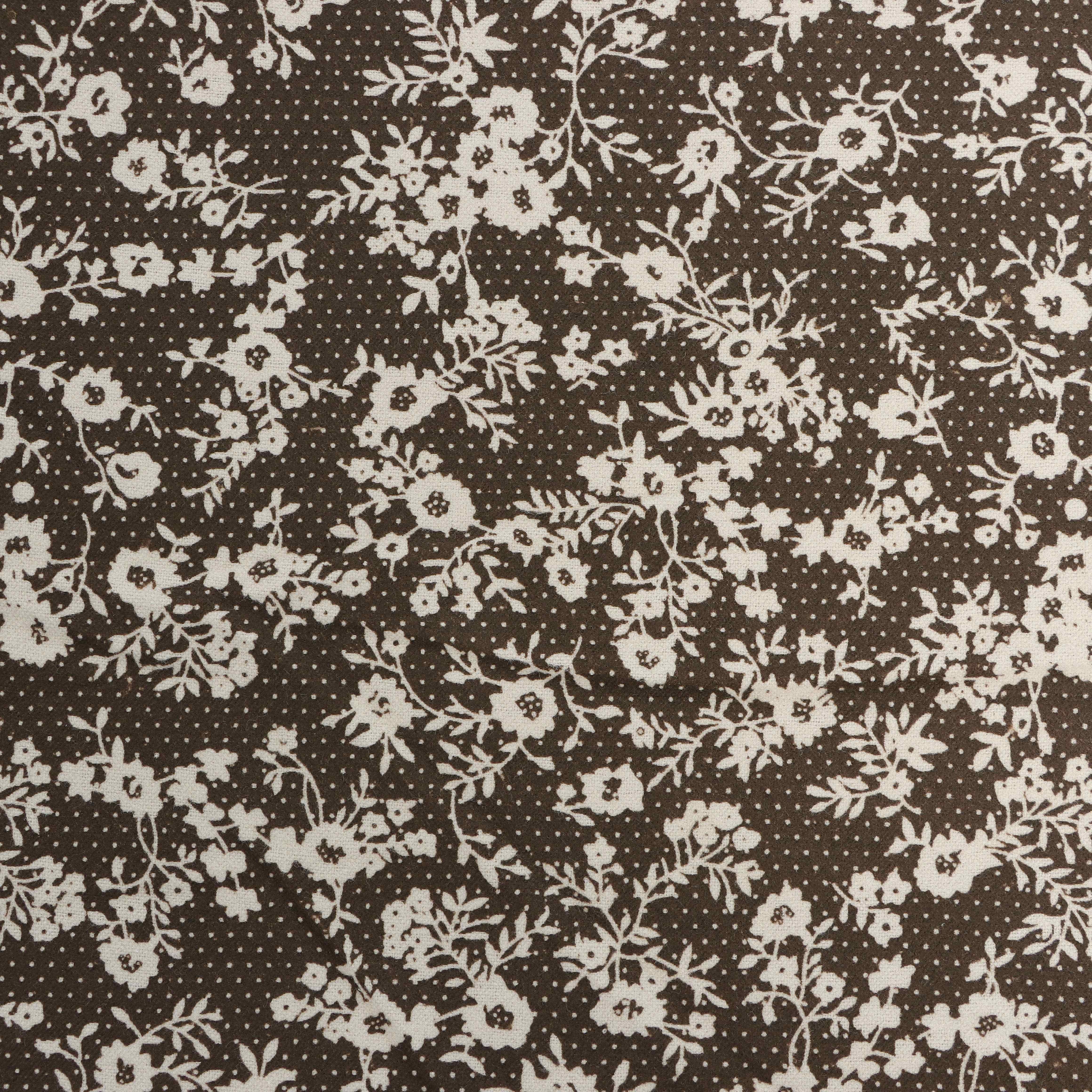 155 GSM 100% Cotton Wool Skirt Dress Instock Floral Fabric For Pants Blouse, Liberty Frock London Water Slurry Printed Fabric