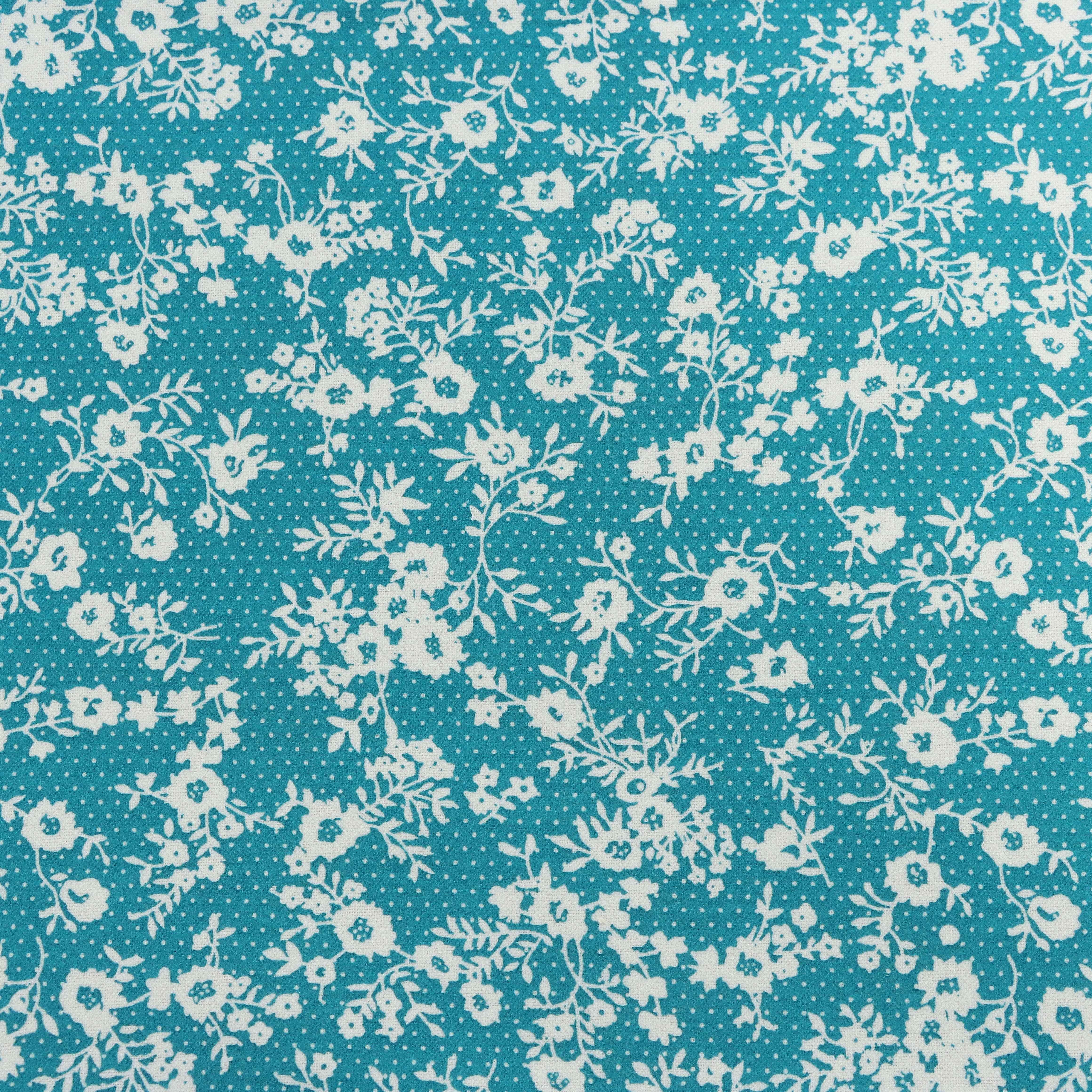 155 GSM 100% Cotton Wool Skirt Dress Instock Floral Fabric For Pants Blouse, Liberty Frock London Water Slurry Printed Fabric