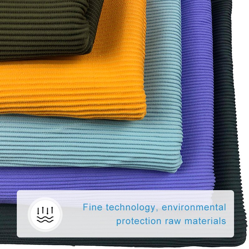 No5527 Sports Use 75% Polyester 25% Spandex yoga wear Ottoman Rib Stretch Knit Fabric