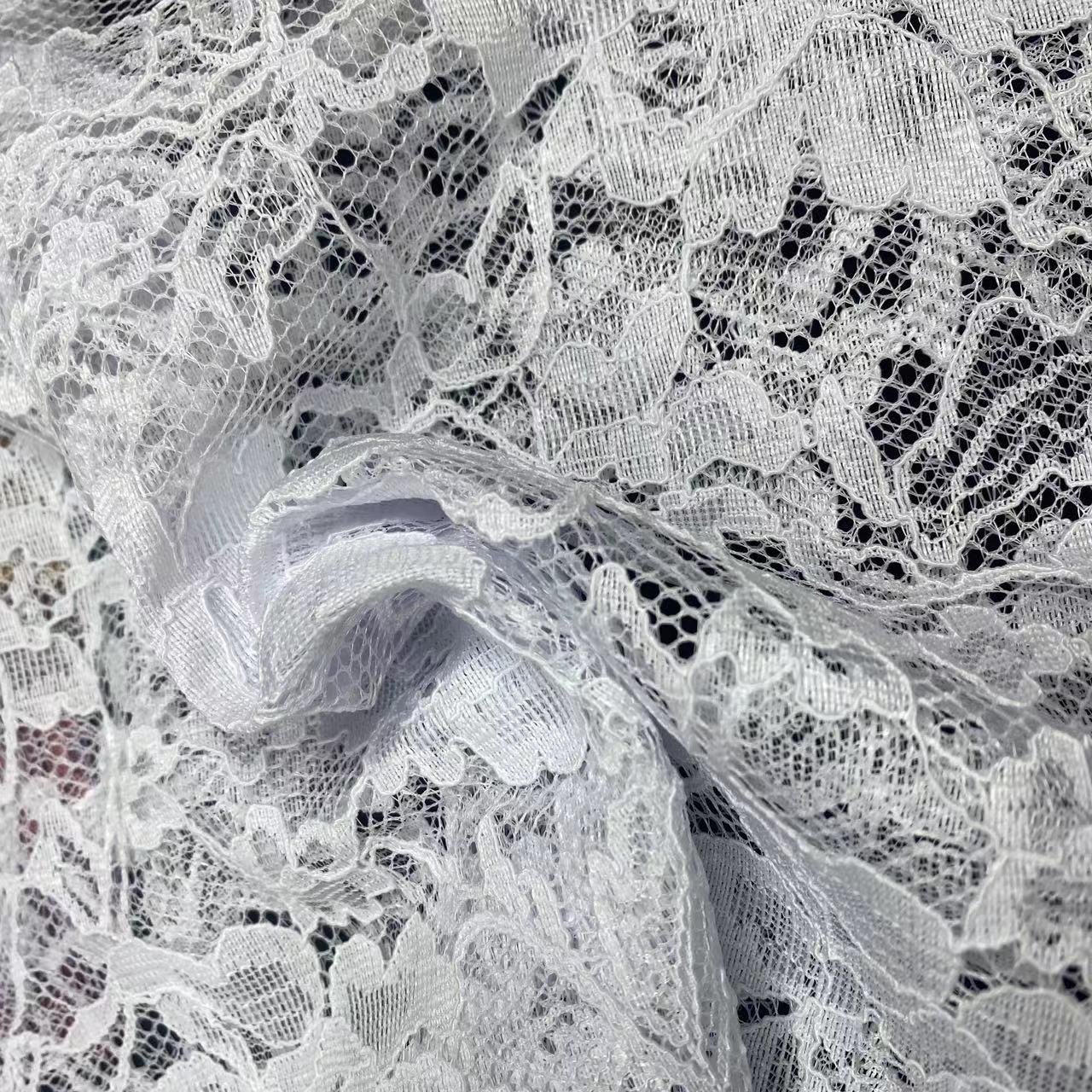 100% polyester lace fabric,Flower lace embroidery fabric,wedding dress lace fabric for women,Soft ,Multi-color custom,wholesale