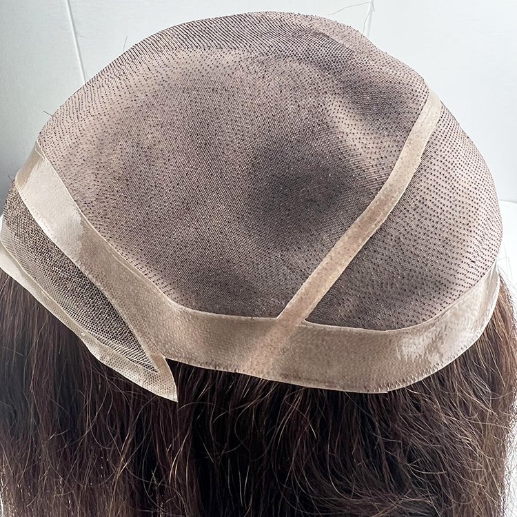 Hot Selling Fashion 100%Human Hair Swiss Lace Base Human Toupee All Made of Hand Wigs for Women
