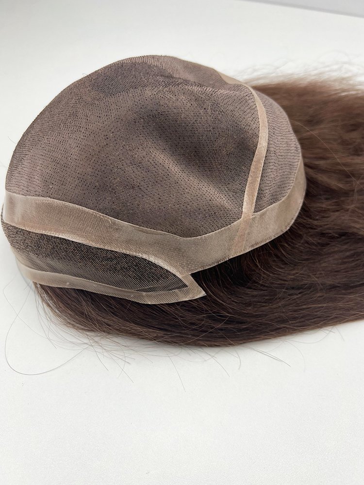 Hot Selling Fashion 100%Human Hair Swiss Lace Base Human Toupee All Made of Hand Wigs for Women