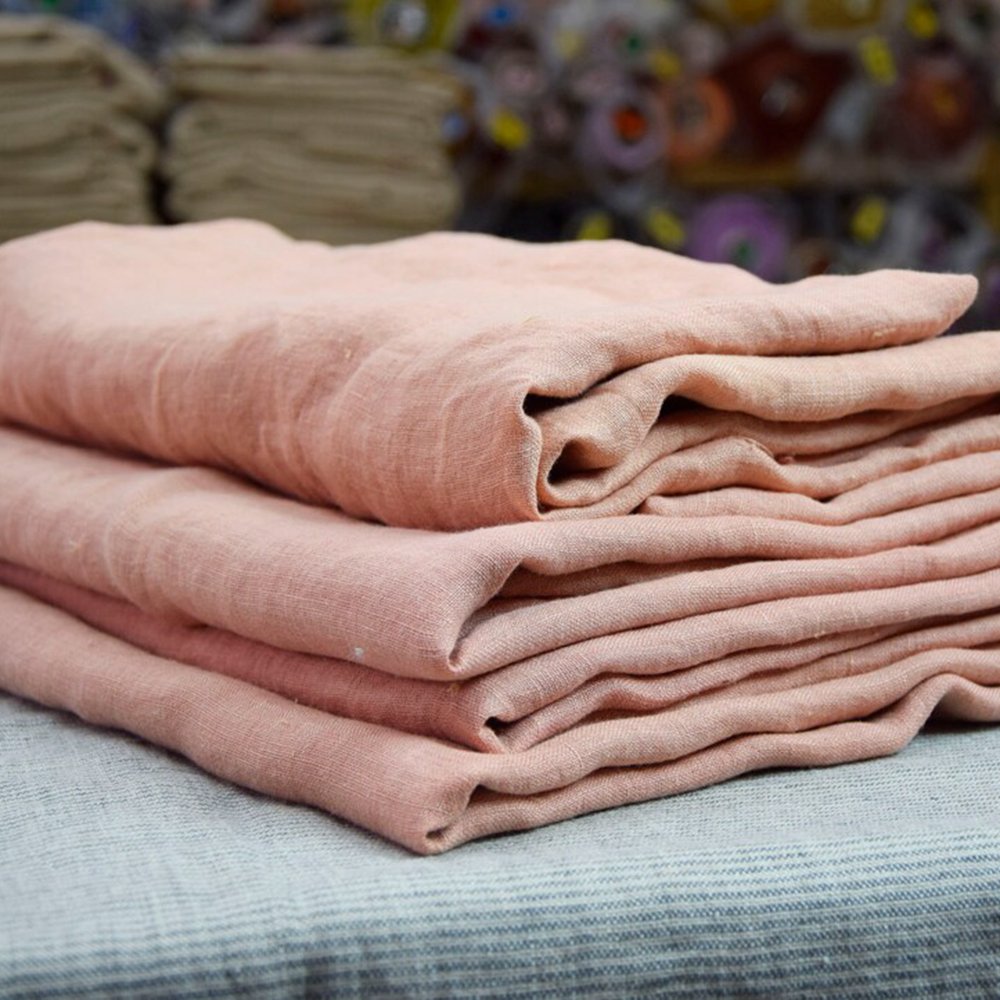 2024 Factory direct supply yarn cotton blended cotton rami fabric 100% Linen