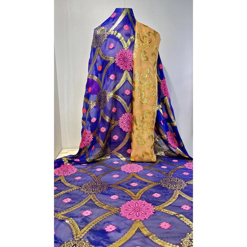 somalia fashion real silk garbasar and dirac ,fashion hot sale fabric , popular high quality material