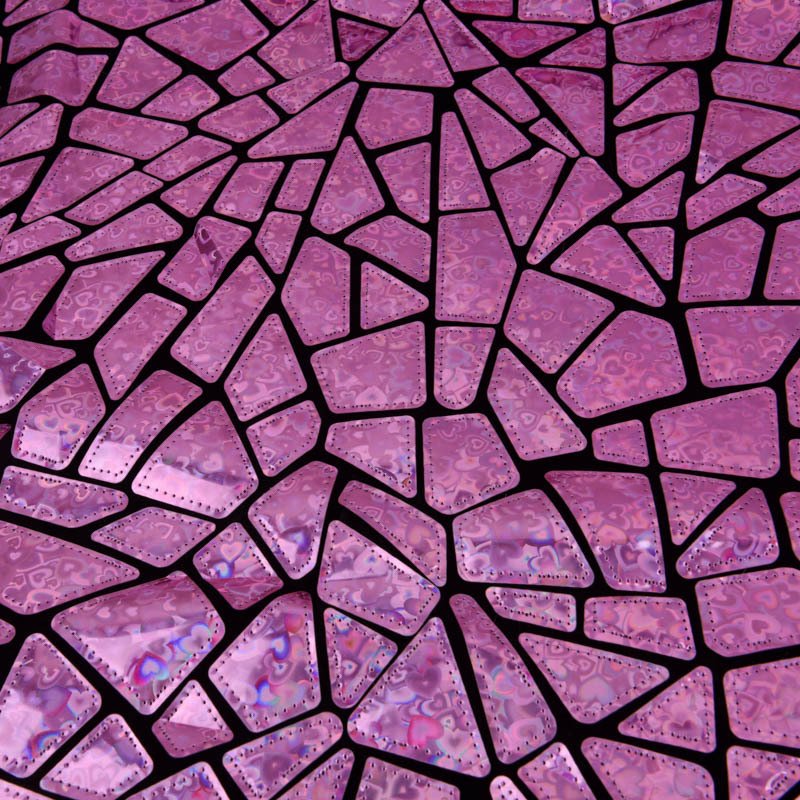 Laser Geometric Cut Glitter Mirror Geometric shapes Embroidered Velvet Sequin Fabric Party Woman Dress Sequin Fabric