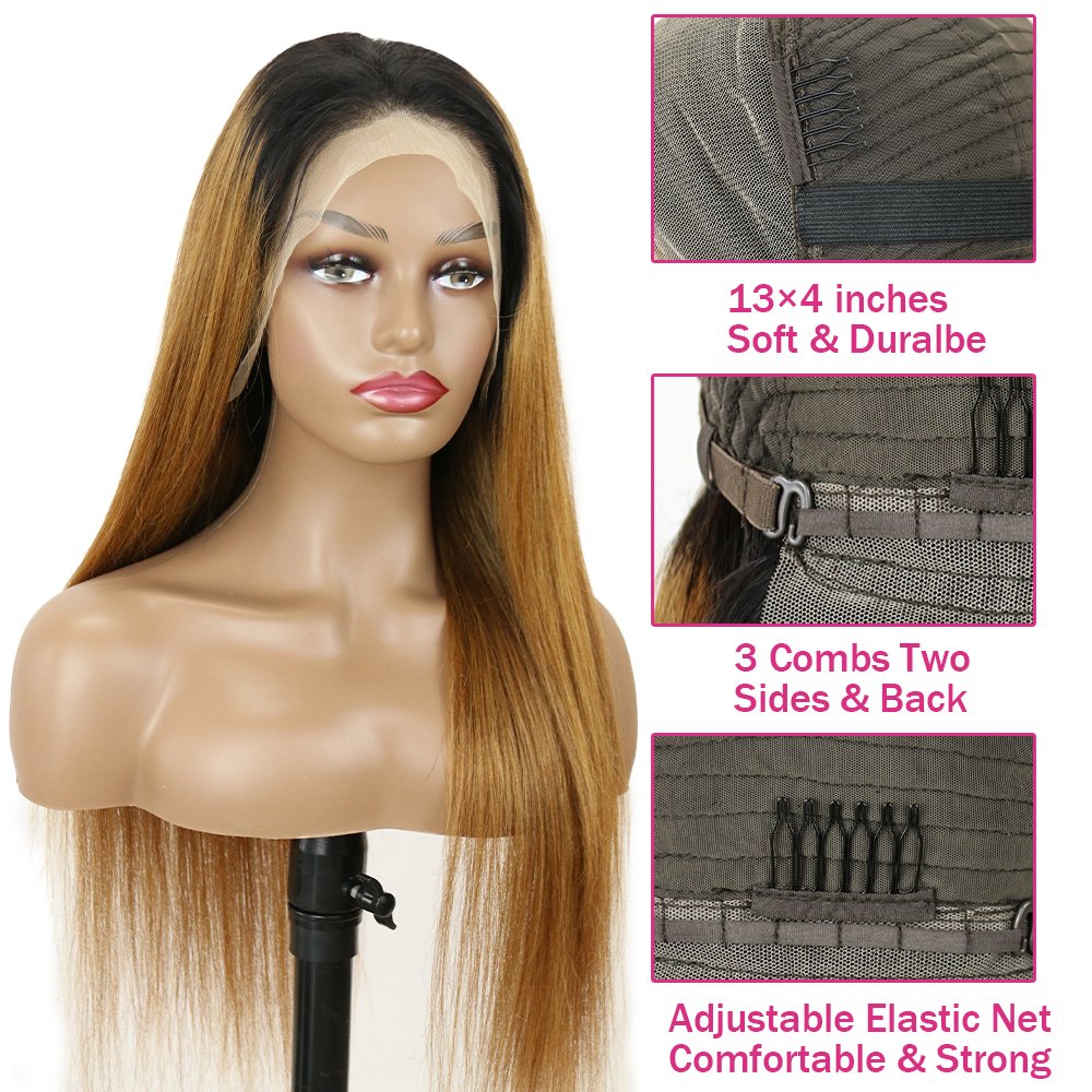 Factory wholesale 10A brazilian virgin hair lace front wigs 13x4 hd transparent lace frontal wigs colored human hair wigs
