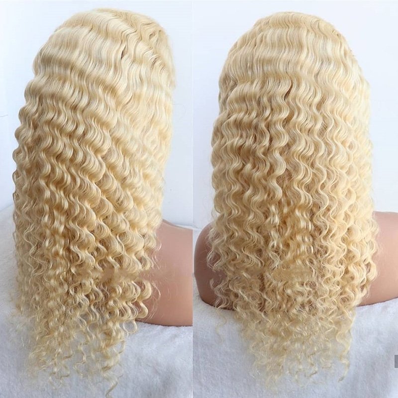 13x4 Lace Front Human Hair Blonde Lace Front Wigs Human Hair 613 Transparent Lace Frontal Wig Blonde Wig Human Hair 200% Density