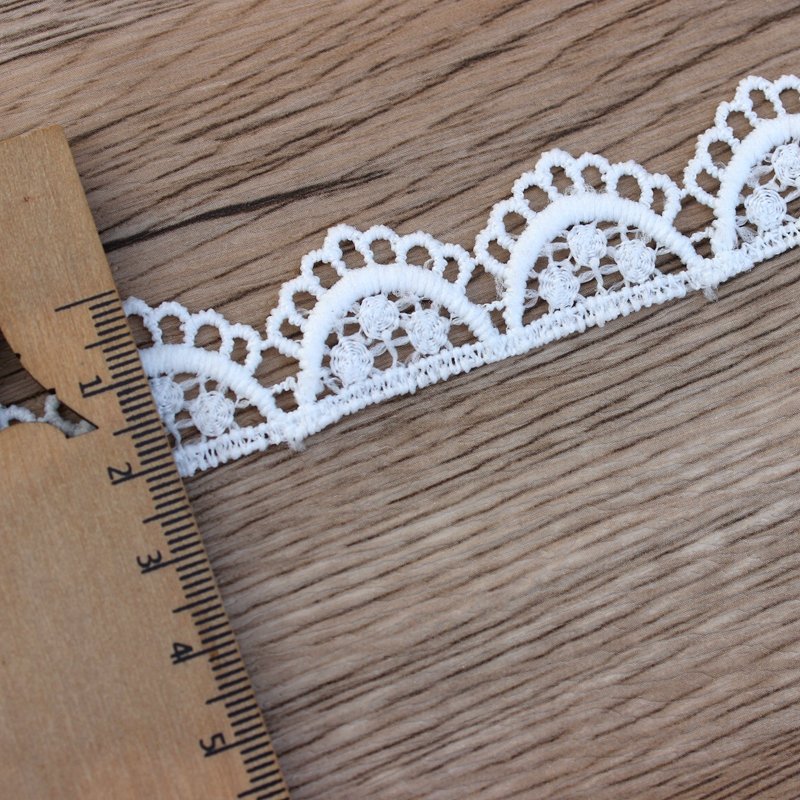 Zeal Apparel French Style Sewing Fabric White Milk Silk Lace for DIY Handmade Accessories Bridal Craft Custom Width Embroidery