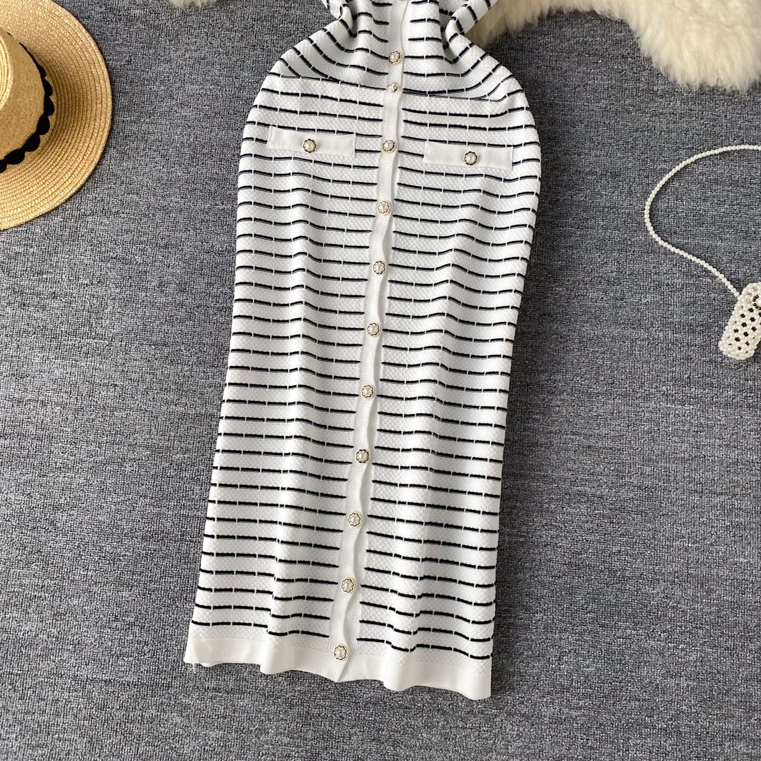 2024 New Arrival Summer Elegant Sun Dress For Women Fringe Lace Dress White Knitting Casual Ladies for Party