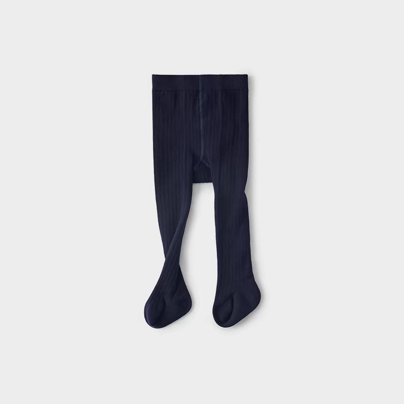 Custom Sock Manufacturer Wholesale Cute High Quality Baby Girls Tights With Bows Cotton Ribbed Breathable Pantyhose For Children