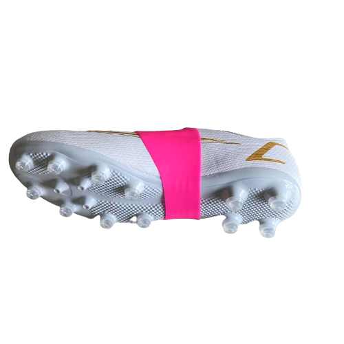 Silicone Pink Durable Soccer Cleat Lace Cover Protector Soccer Lace Bands Soccer Cleat Lace