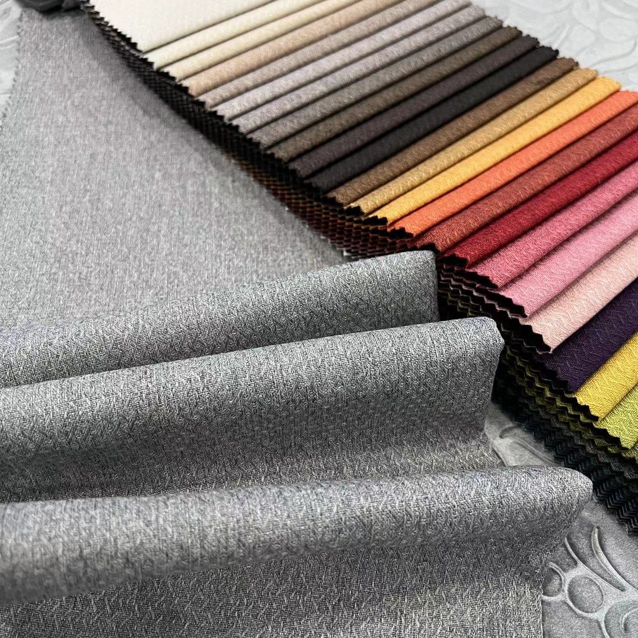 Rotary-China Textiles 100Polyester Linen Like Fabric Linen Look Heavy Sofa Fabric