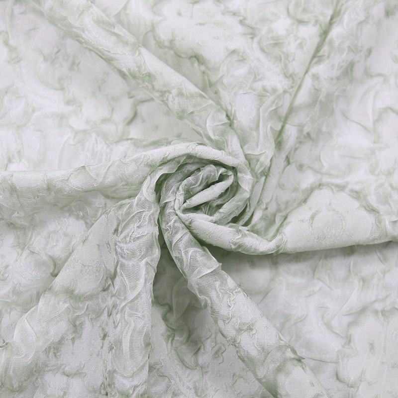 wholesale meter price shifon fabric pure pleated chiffon decorative embroidery flowers for wedding dress