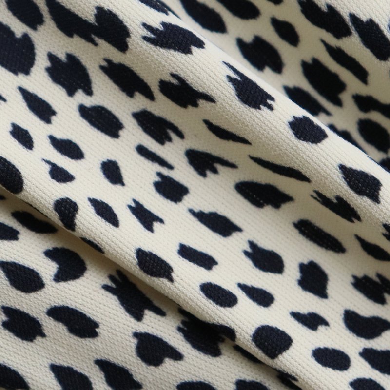 Nylon 77% Spandex 23% Weft Knitted Matte Double-sided Custom Black Dot Printed Fabric For Swimwear/ Underwear