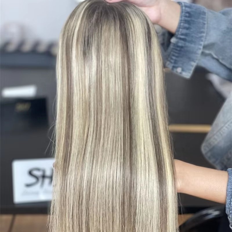 2024 Shy Hair Luxury Design Mini Wig 8*8 Lace Front Natural Human Hair Topper Glueless Small Knots Women Toppers