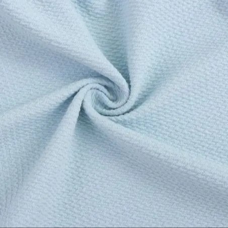 High quality polyester double knit bubble jacquard dyed fabric for autumn and winter clothing