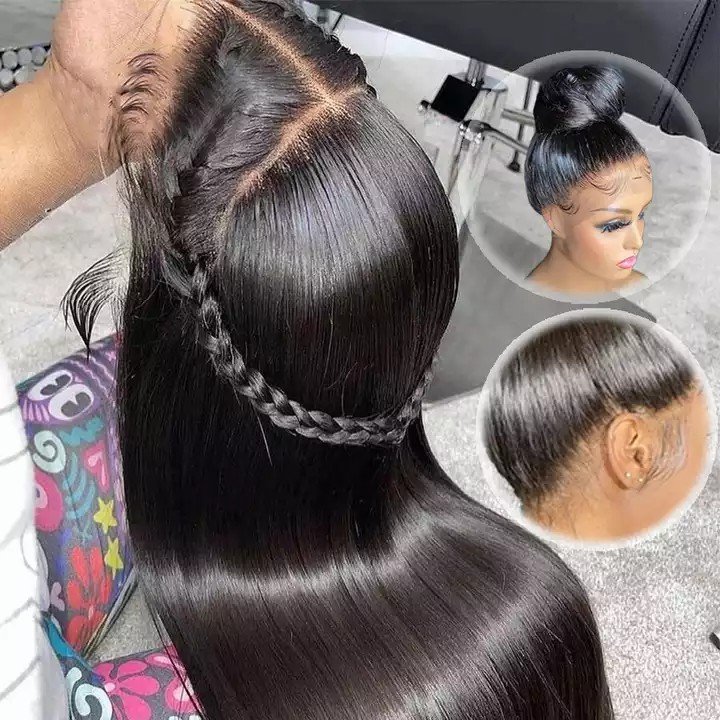 13x4 HD Lace Full Virgin Brazilian Human Hair Wigs Wave Curly Transparent Lace Front Human Hair Wigs for Black Women