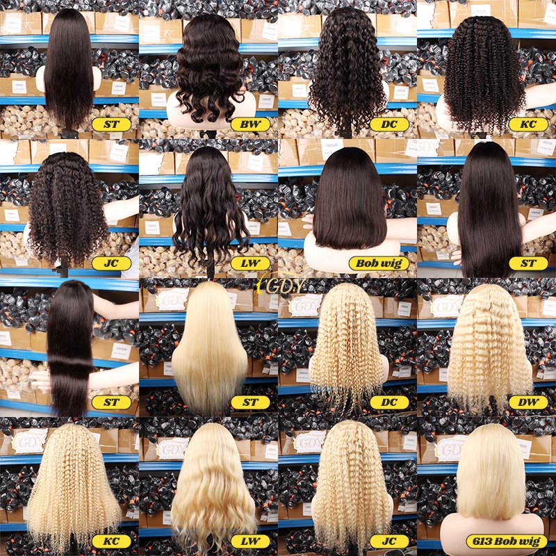 13x4 HD Lace Full Virgin Brazilian Human Hair Wigs Wave Curly Transparent Lace Front Human Hair Wigs for Black Women