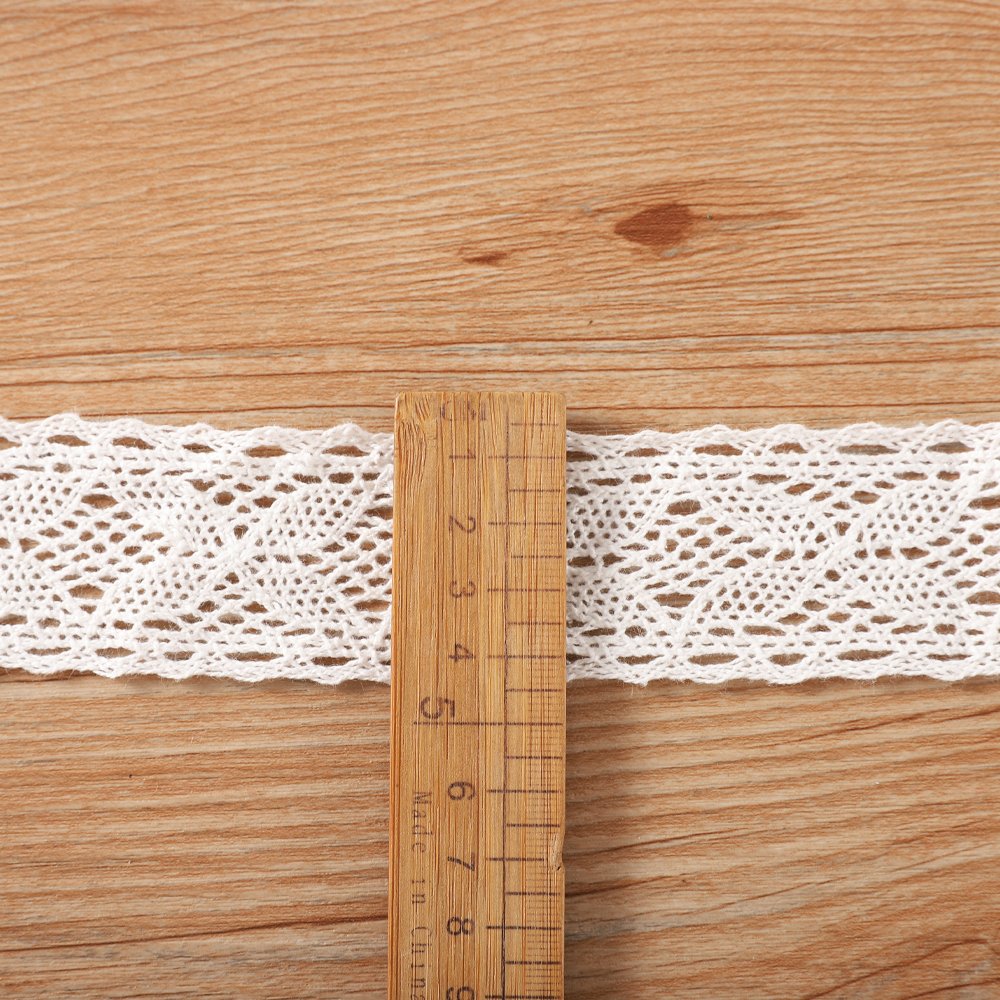 Wholesale Factory soft white 100% cotton lace Crochet lace trim for women dress