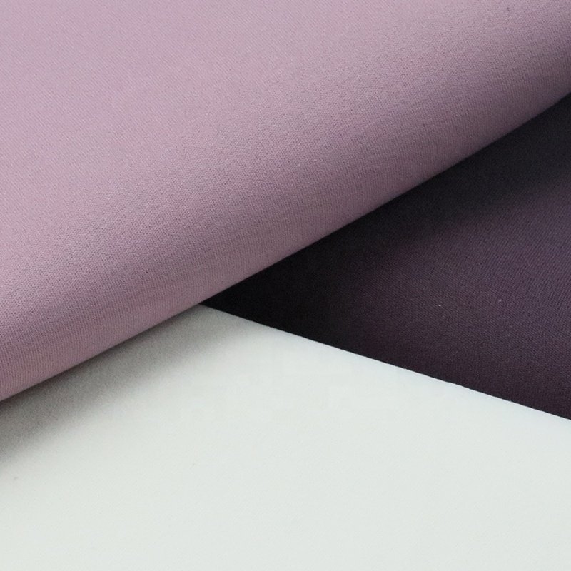 Nylon 80% Spandex 20% Fabric Lulu Nude Knitted Nylon Elastic Fabric, 40/30 Yarn Shark Skin supplier Fabric for Yoga swimwear