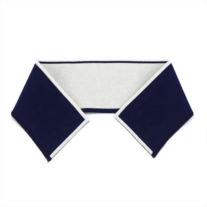 High-end men's POL 1X1 double-sided jacquard multicolor neckline rib