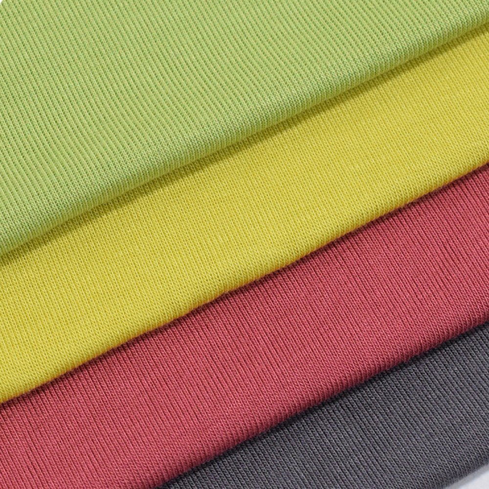 Wingtex High Quality Soft Women Red Stripe Rib Stretch Fabric for Underwear