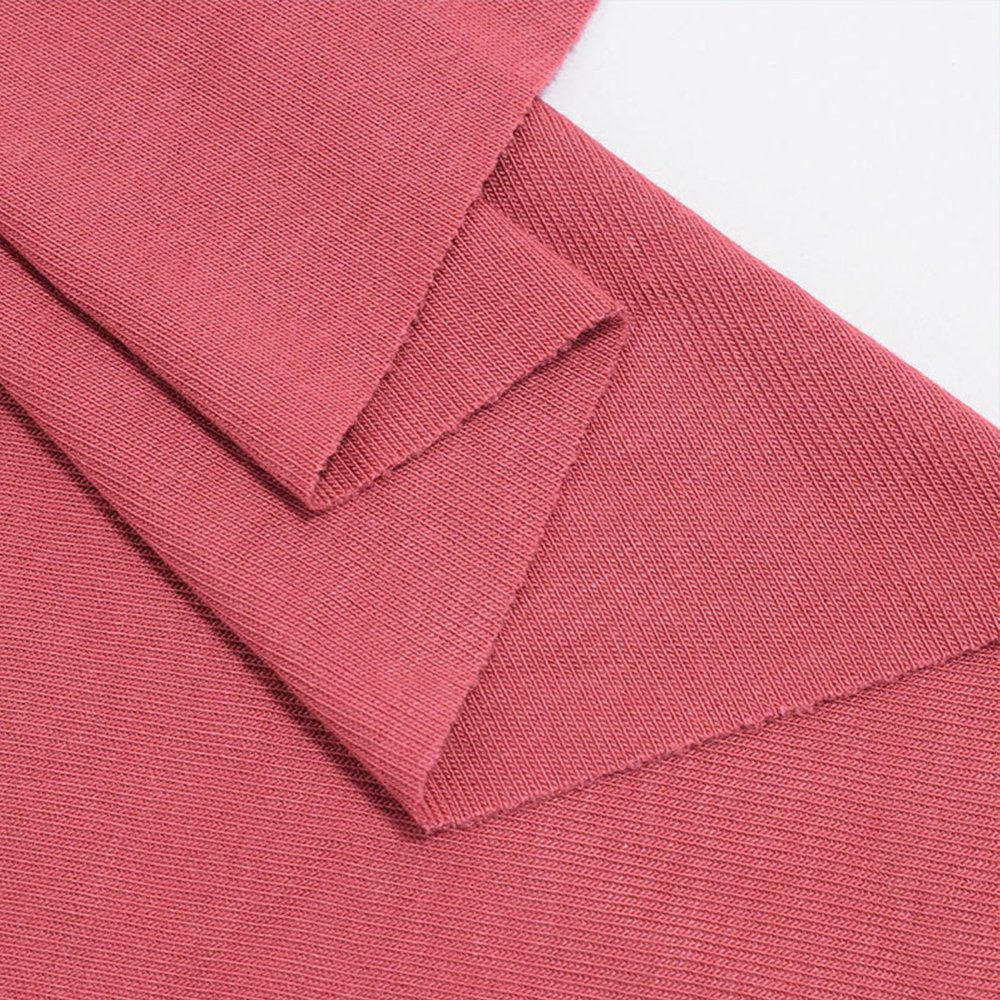 Wingtex High Quality Soft Women Red Stripe Rib Stretch Fabric for Underwear
