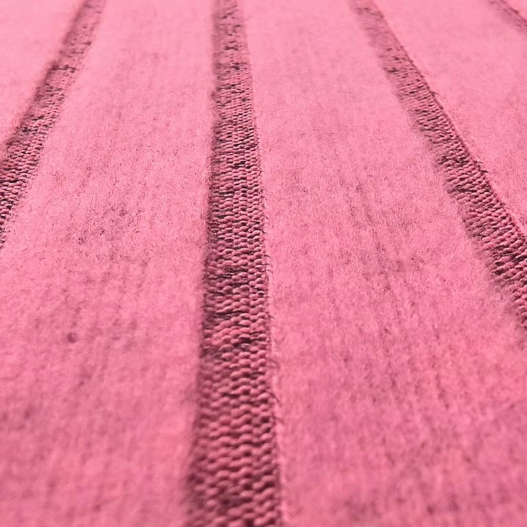 Milk Silk Pit Strips 95% Polyester 5% Spandex Stretch Ribbed Knitted Fabric Material Suitable For Clothing